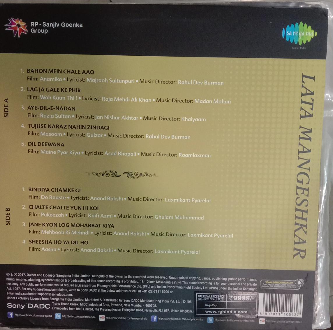 The Legendary, Lata Mangeshkar