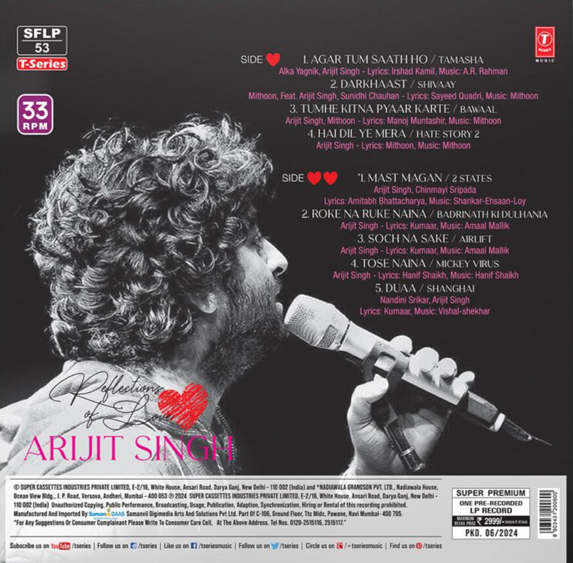 Reflection of Love, Arijit Singh