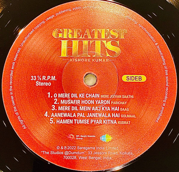 Greatest Hits – Kishore Kumar