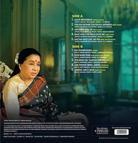 Greatest Hits, Asha Bhosle